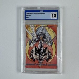 1993 Marvel Masterpieces Storm #10 SkyBox X-Men AGS Graded GEM MT 10 TCG‎ Card